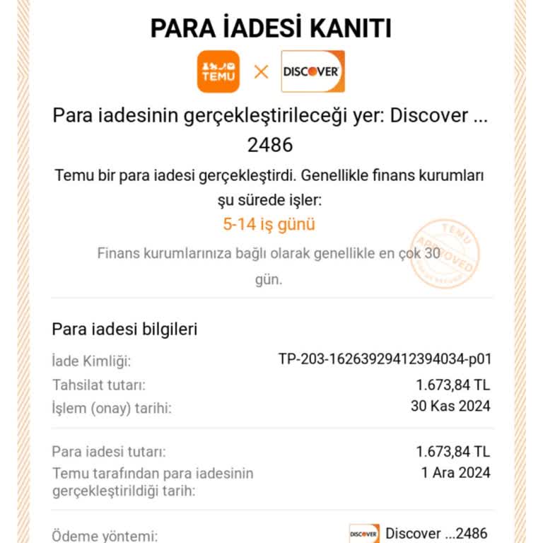 Geciken Ücret İadesi Sorunu