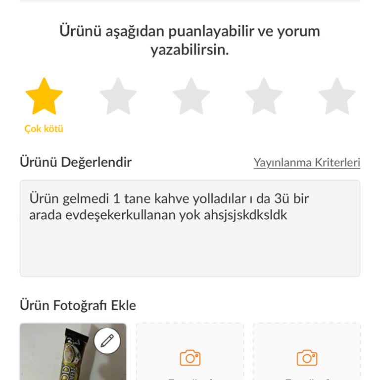 Trendyol'da Yanlış Ürün Ve Yorum Engeli