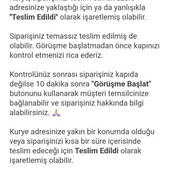 Yemeksepeti'nde Teslim Edilmeyen Sipariş Ve İletişim Sorunu