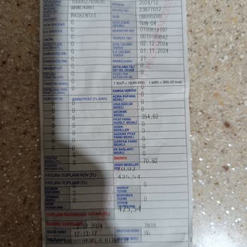 Doğal Gaz Sayaç Faturası Şaşkınlığı