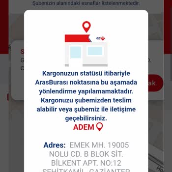 Aras Kargo'nun Adres Bulamama Sorunu