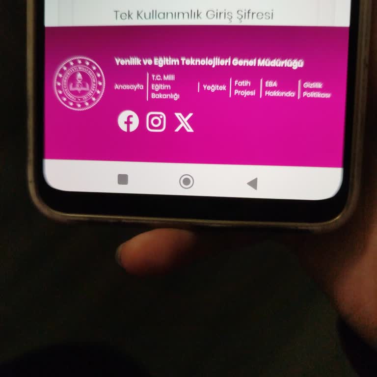 EBA'da Tek Kullanımlık Şifre Alımında Karşılaşılan Engel