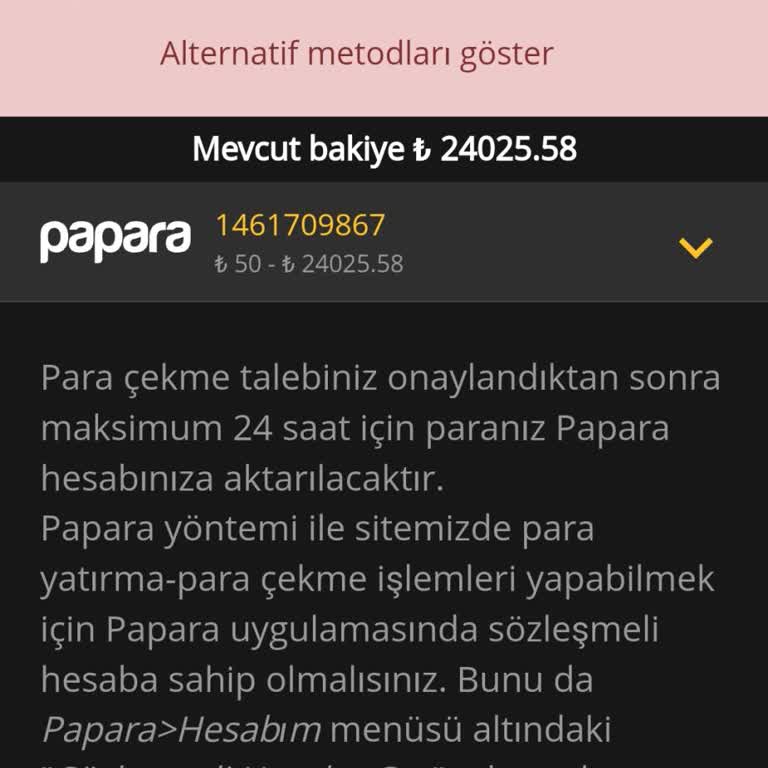 Mobil Bahis Çekim Sorunu