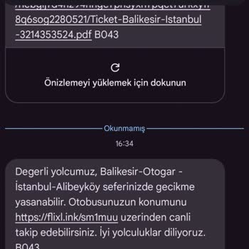 Otobüs Gecikme Mesajı Ve İade Sorunu: Mağduriyetim Giderilmiyor