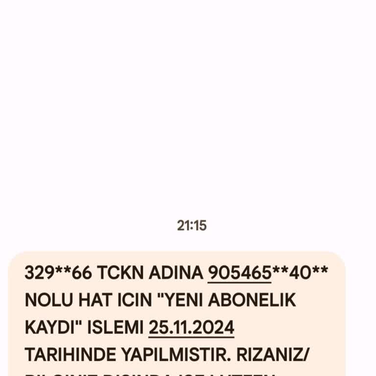 Rızam Dışında Yapılan Abonelik Kaydı Sorunu