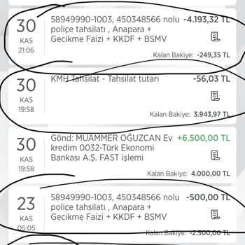 İzinsiz Sigorta Poliçesi Ve Hesap Kesintileri