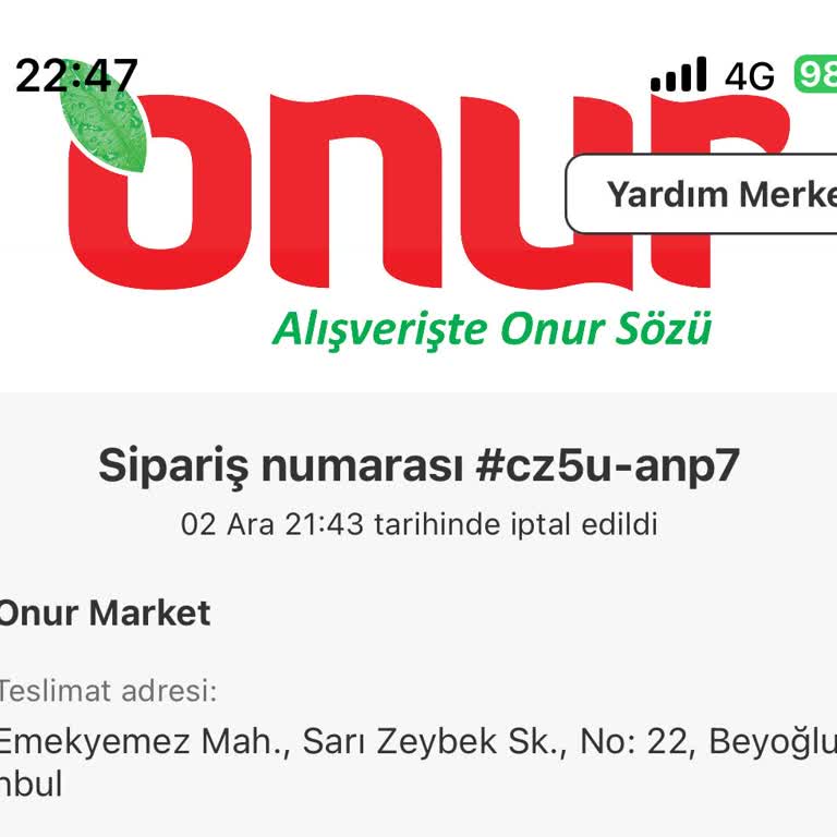 Sipariş İptali Ve Bekleme Çilesi