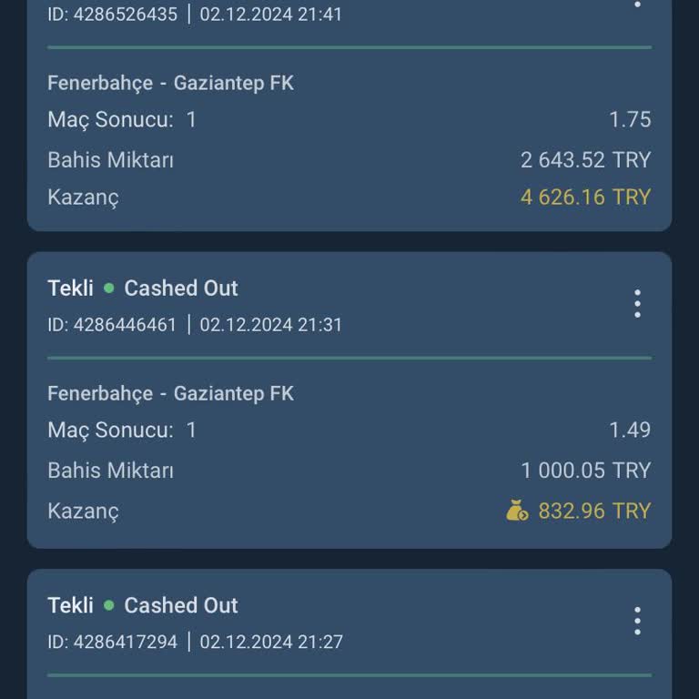 Bahis Kazancım Kural Hatası Nedeniyle Silindi