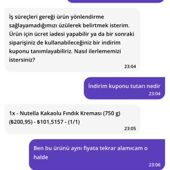 Eksik Sipariş Ve Yetersiz Müşteri Hizmetleri