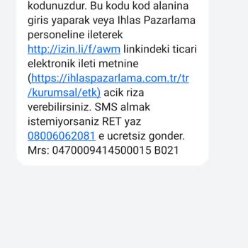 Gece Yarısı Gönderilen İstenmeyen Onay Mesajı