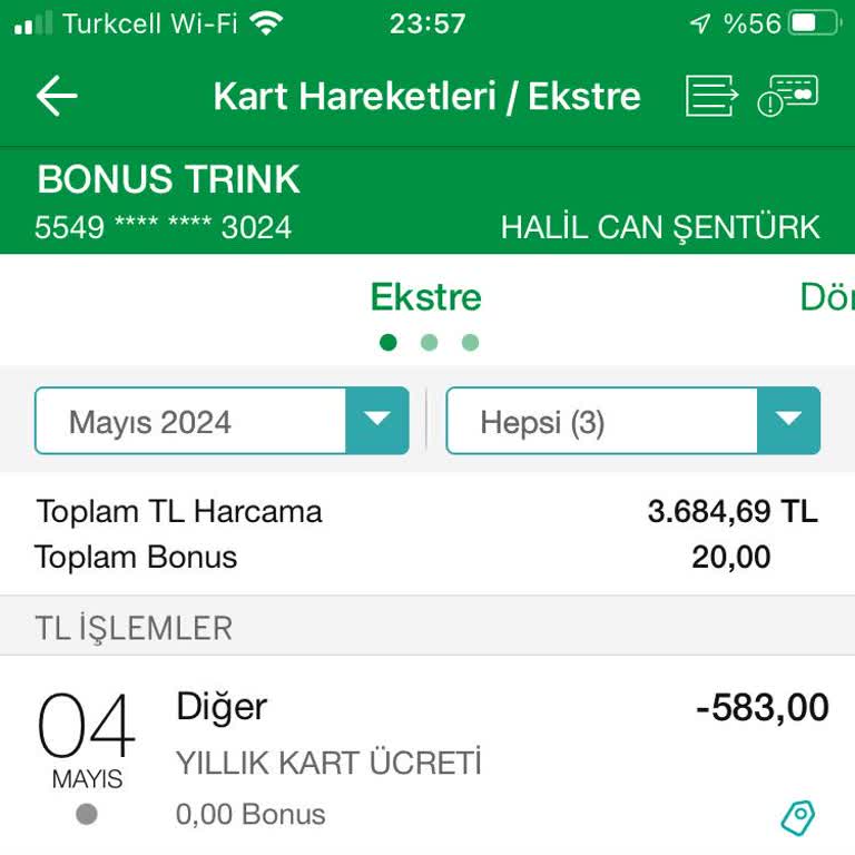 Kredi Kartı Yıllık Üyelik Ücreti İadesi Talebi