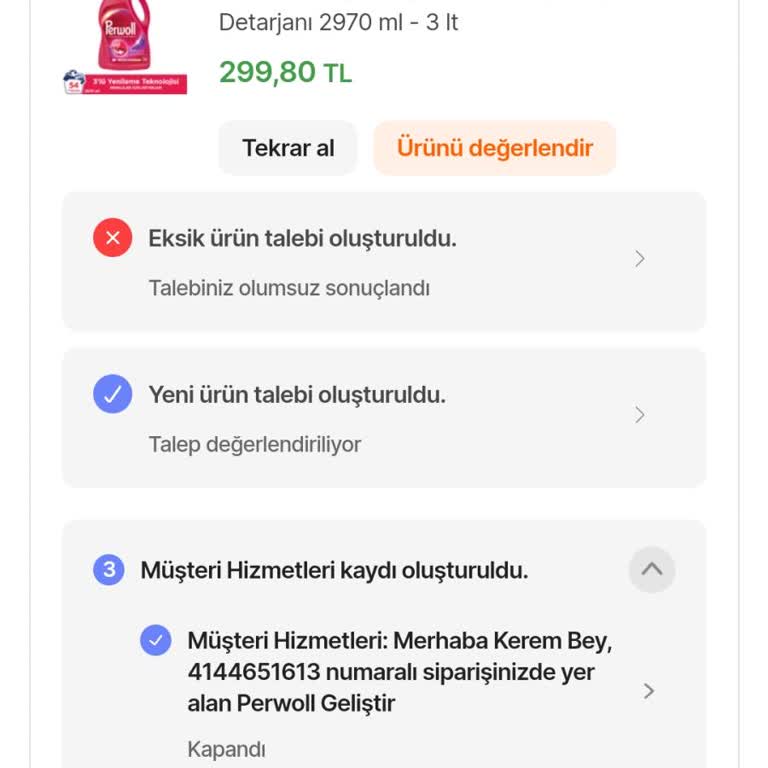 Bozuk Ürün Ve Çözüm Eksikliği