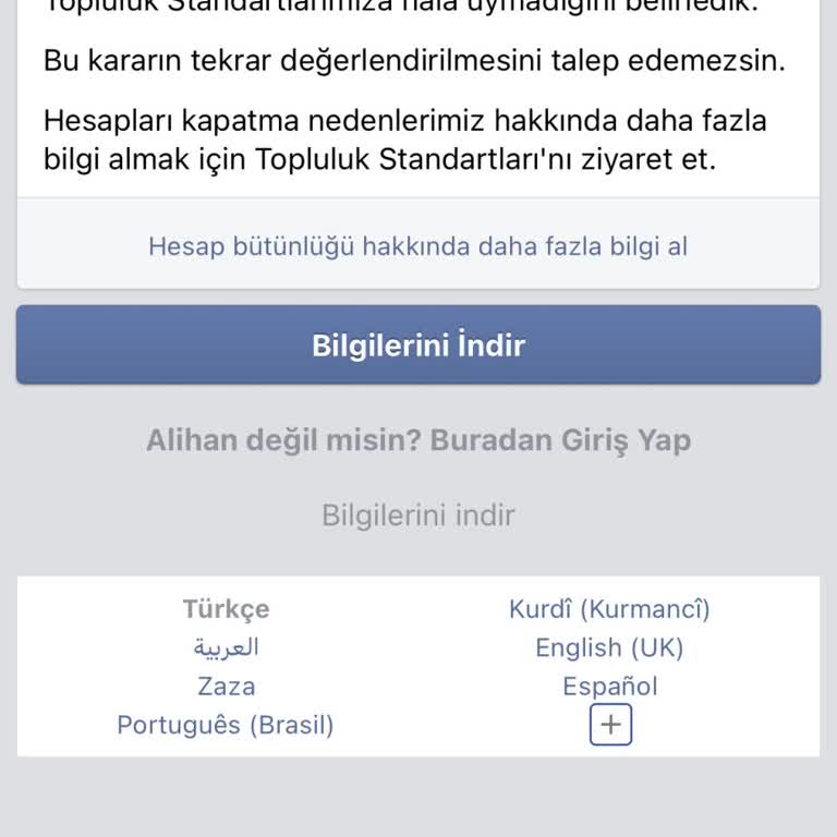 Facebook Hesap Kilidi Ve Kimlik Doğrulama Sorunu