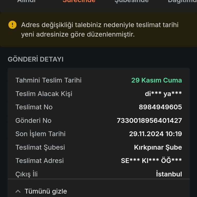 Teslim Edilmeyen Sipariş Mağduriyeti