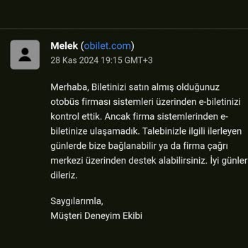 Obilet'te Müşteri Hizmetleri Kısır Döngüsü Ve E-Arşiv Fatura Sorunu