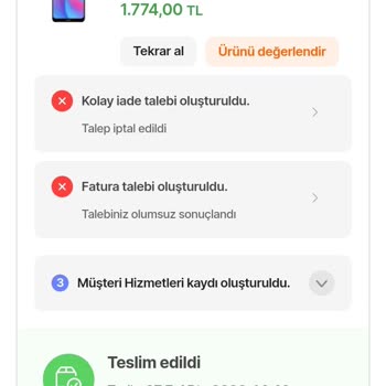 Hepsiburada'dan Alınan Telefonun IMEI Problemi Ve Fatura Eksikliği