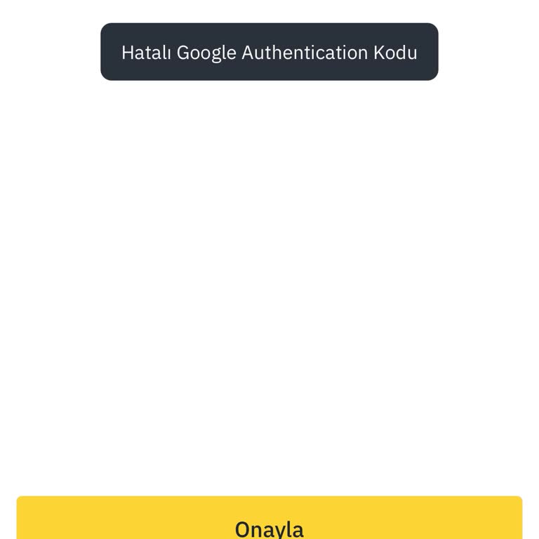 Binance TR'de Şifre Doğrulama Sorunu