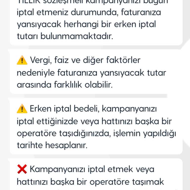 Turkcell'de Çekim Sorunu Ve Haksız Cayma Bedeli