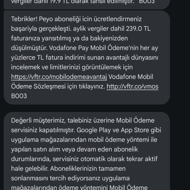 Beklenmedik Abonelik Ücreti Şoku