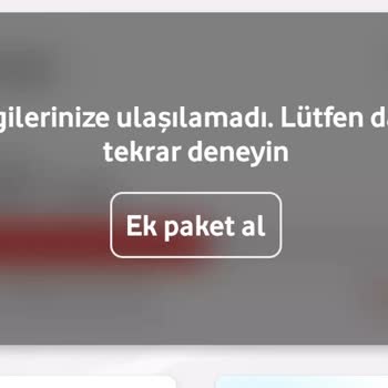 Vodafone Uygulaması Ve SMS İle Kalan Haklarımı Sorgulayamıyorum