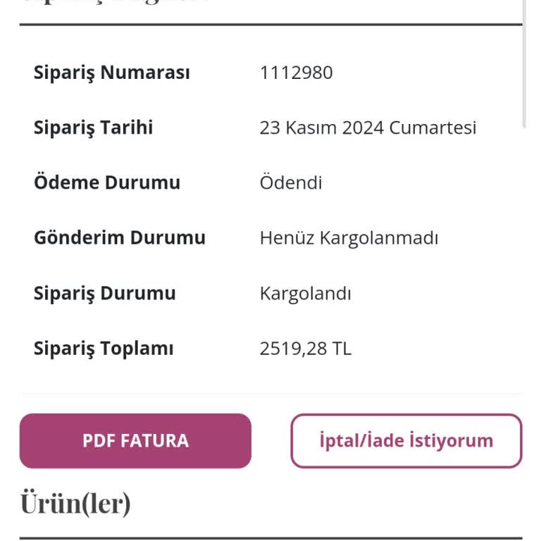 Linens'ten Sipariş Verdim, Kargom Hala Gelmedi