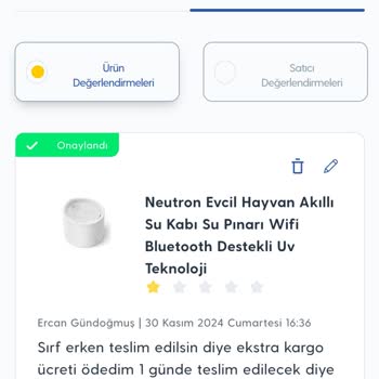 Turkcell Pasaj Uygulamasında Kargo Ücreti Ve Teslimat Sorunu