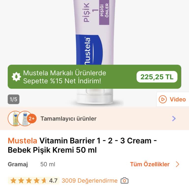 Mustela Bebek Pişik Kremi Ciddi Cilt Sorunlarına Yol Açtı