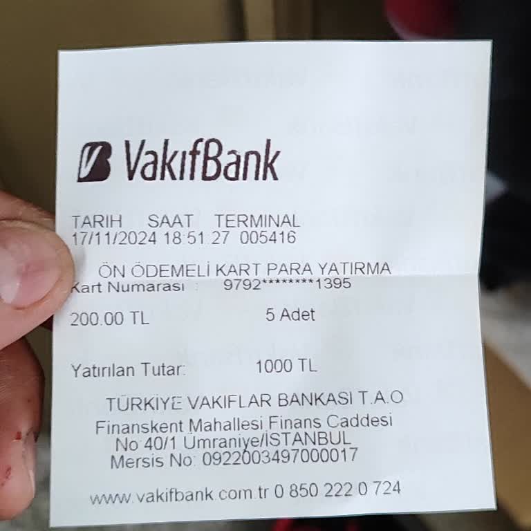 VakıfBank ATM İşleminde Çözülmeyen Para Transferi Sorunu