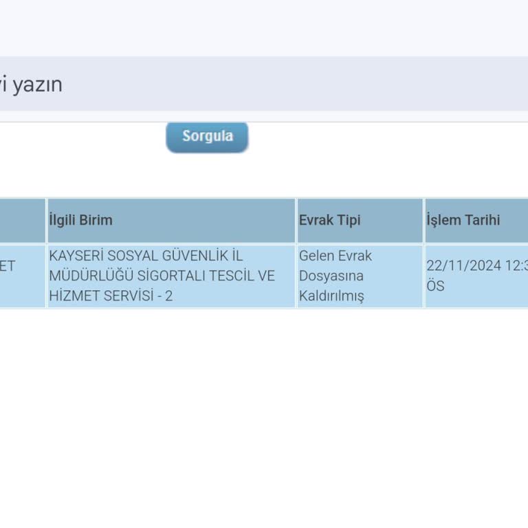 SGK Kayseri'de Hizmet Birleştirme Sorunu