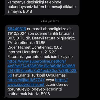 Turkcell Superonline'dan Yüksek Fatura Şoku Ve İletişim Eksikliği