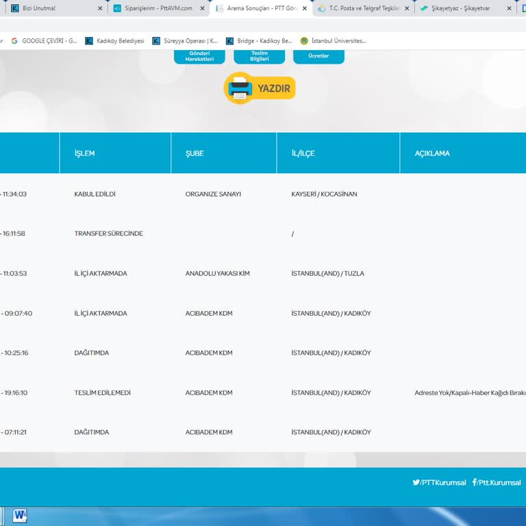 PTT Kargo'nun Yanıltıcı Beyanları Ve Müşteri Mağduriyeti