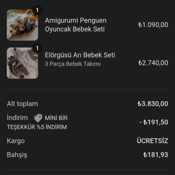 Sipariş Verildi Ürün Yok İletişim Kurulamıyor