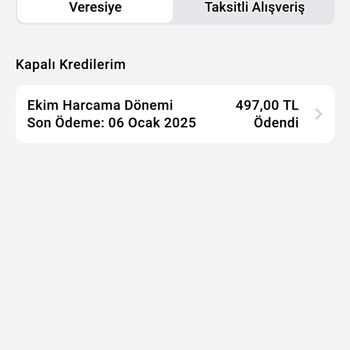 Veresiye Ödemesi Yapıldı, Kredi Hesabıma Yansımıyor