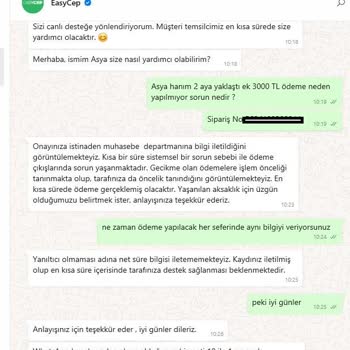 EasyCep'ten Ödeme Gecikmesi Ve Amazon'dan Destek Eksikliği