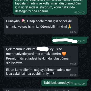 Yanlışlıkla Başlatılan Premium Üyeliğin İadesi Yapılmıyor