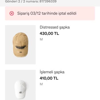 Stok Yetersizliği Bahaneleriyle İptal Edilen Sipariş