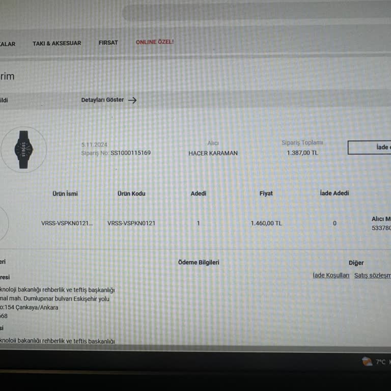Kusurlu Saat Ve Yetersiz Müşteri Hizmeti Deneyimi