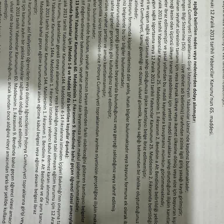 Polonya Öğrenci Vizesi Reddi Ve İtiraz Süreci