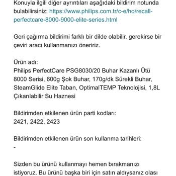 Philips Ütüde Güvenlik Sorunu Ve Amazon'dan Kullanılmış Ürün Şoku