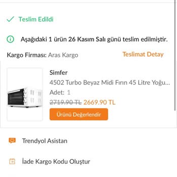Patlayan Fırın Camı Ve İlgisiz Müşteri Hizmetleri