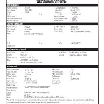 Kredili Hayat Sigortası İptali Ve Ücret İadesi Talebi