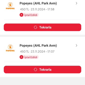 İptal Edilen Siparişler Ve Geri Ödenmeyen Para