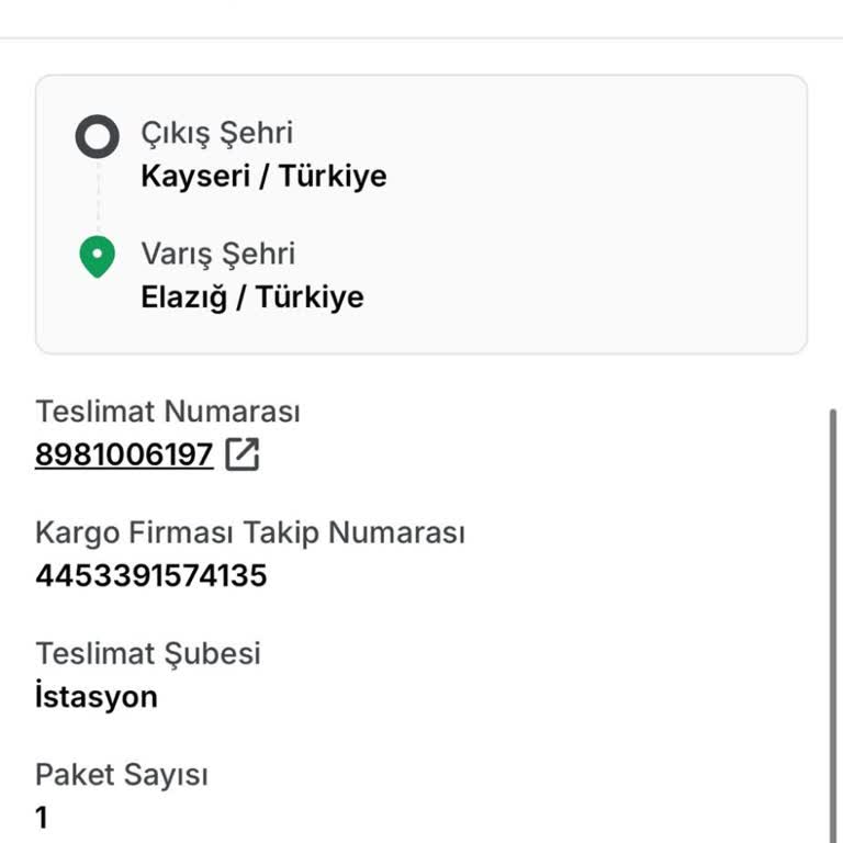 Teslim Edilmeyen Kargo Ürünü Ve Yanıltıcı Bilgilendirme