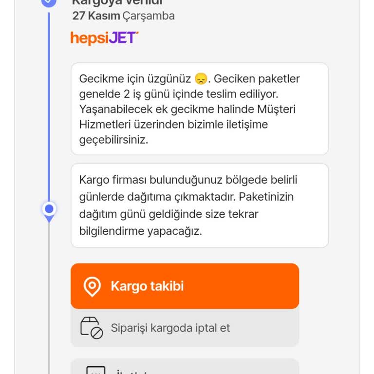 Kayıp Ürün: Hepsijet Teslimat Sorunu