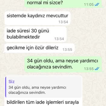 Merve Style Mağazasından İade Edilmeyen Para: 2 Aylık Bekleyiş