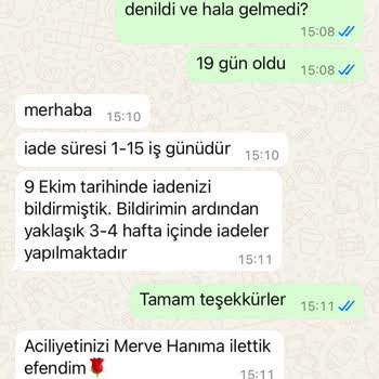 Merve Style Mağazasından İade Edilmeyen Para: 2 Aylık Bekleyiş