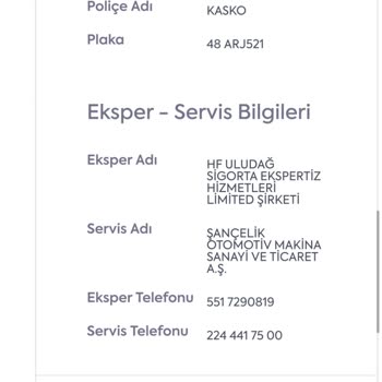 Kaza Sonrası Araç Serviste Bekletiliyor