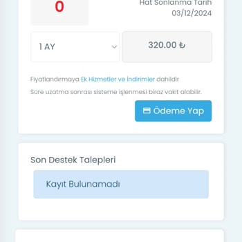 Ödeme Fazlası İadesi Talebi