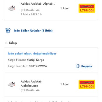 Adidas Ayakkabı İadesinde Şok Ekstra'nın İlgisizliği