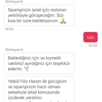 Yemeksepeti'nde Kupon Sorunu Ve İptal Edilemeyen Sipariş